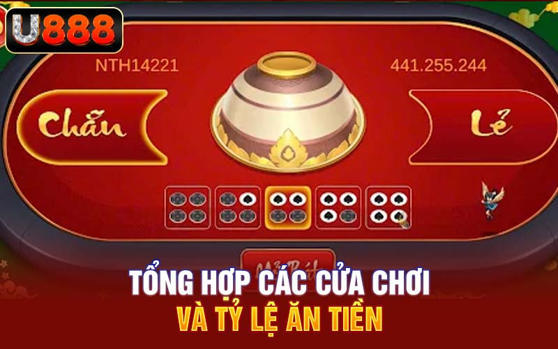 Tổng hợp các cửa chơi và tỷ lệ ăn tiền