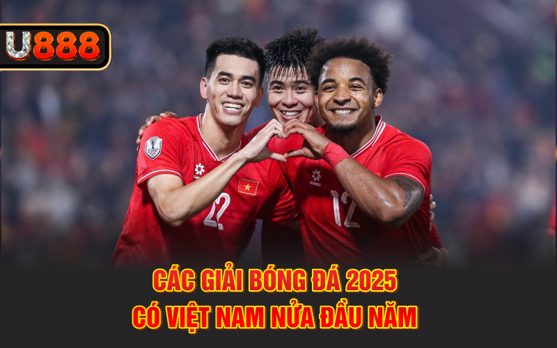 Các giải bóng đá 2025 có Việt Nam nửa đầu năm