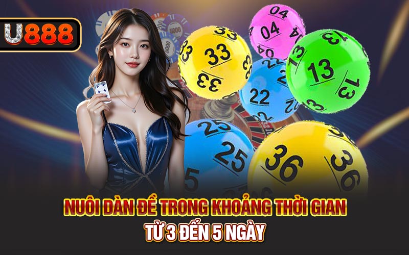 Nuôi dàn đề trong khoảng thời gian từ 3 đến 5 ngày