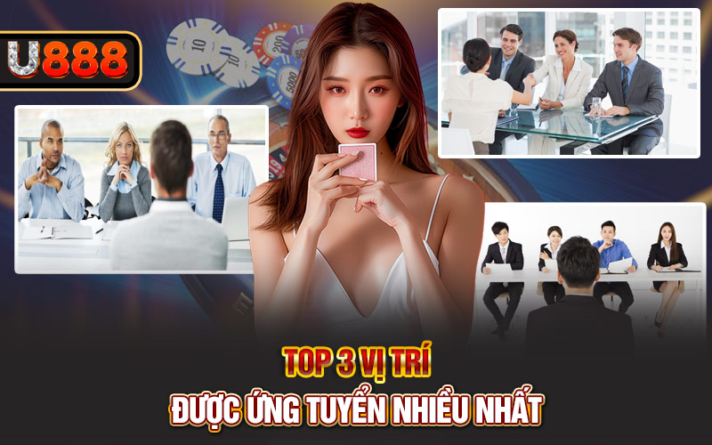 Top 3 vị trí được ứng tuyển nhiều nhất